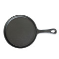 Pre-Seasoned Cast Iron Round Griddle - 10,8-Zoll-Bratpfanne